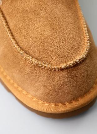 Угги женские замшевые ботинки низкий мех рыжие коричневые 591122