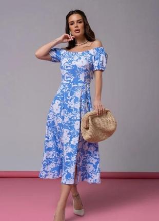 Платье для женщин цвет голубой размер xxl fi_010357