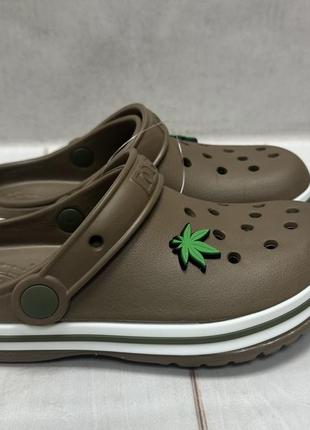 Дитячі крокси сабо crocs dago коричневі 33-36