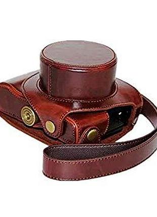 Захисний футляр - чохол для фотоапаратів canon g1x mark ii - кава