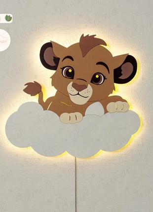 Ночник детский лев светильник лев