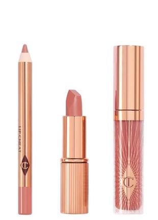 Лимитированный набор charlotte tilbury pillow talk iconic mini lip kit