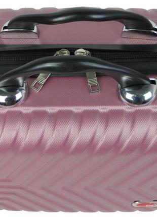 Б'юті-кейс дорожній з abs 14l gd polo пудровий pokuponline