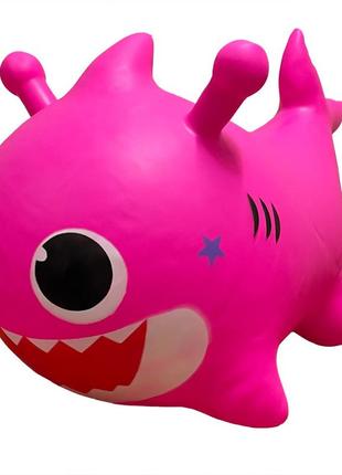 Детская игрушка-прыгун «акула» ms 4158 музыка, светло розовый