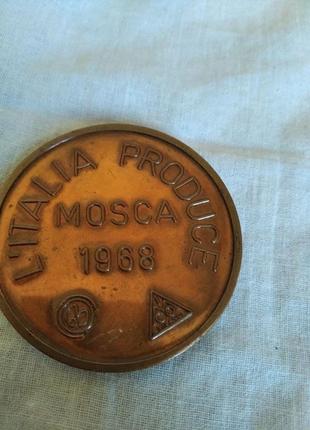 Жетон micropress m. di maio milano mosca 1968