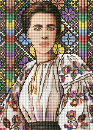 Алмазная мозаика "леся украинка" ©mosyakart amo7580 идейка 40х50 см