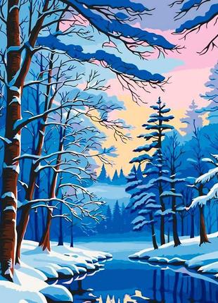 Картина по номерам "зимний лес" artcraft 40*50 см 11048-ac