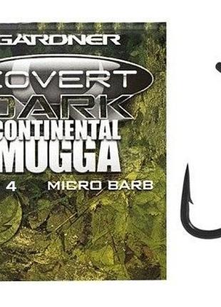 Гачок gardner covert continental dark mugga hooks barbed #4
