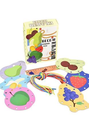 Настольная игра strateg веселые шнурочки фрукты 30523