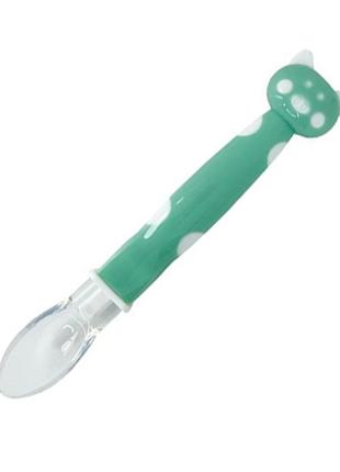 Детская силиконовая ложка "хрюшка" mgz-0114(turquoise)