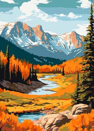 Картина за номерами "осінь в горах" artcraft 40*50 см 11043-ac