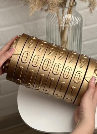 Оригинальный подарок криптекс giantex огромный сюрприз со сменным кодом с секретом внутри тайник вау еффект