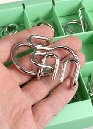 Набір головоломок metall puzzles green eureka 3d puzzle 473357, 10 головоломок