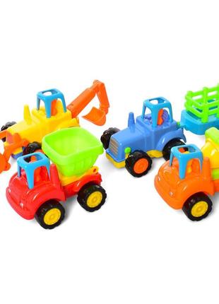 Набор инерционных машинок "строительные" 345-2a 4 шт.