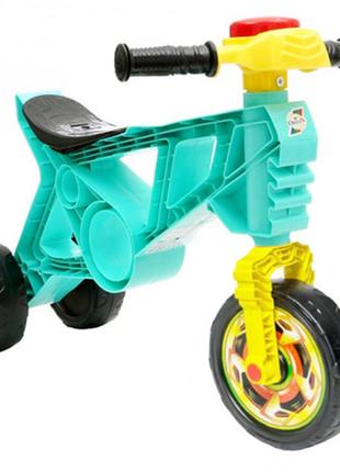 Толокар мотоцикл беговел орион для детей бирюзовый 171