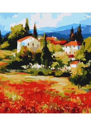 Картина по номерам "в долине цветов" ©bond tetiana kho2886 40х50 см идейка