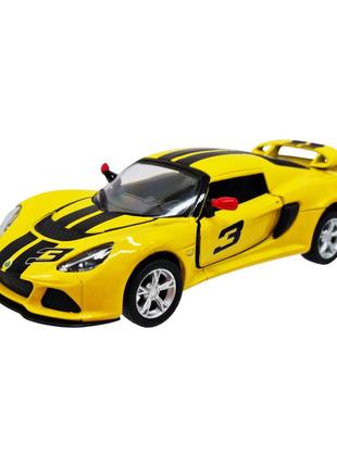 Инерционная машинка kinsmart kt5361wf металлическая, 1:32 желтый