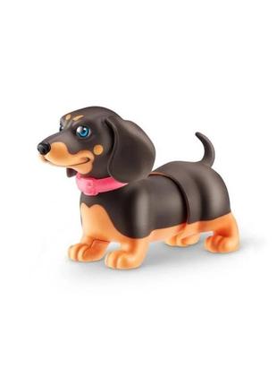 Интерактивный щенок игривый такса pets alive 9530sq1-3 ходит веляющим хвостиком