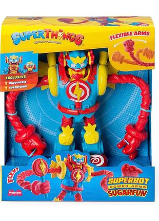 Игровой набор супербот шугарфан superthings s pstsp116in70 робот, казум-кид, фигурка