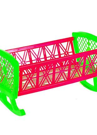 Кровать для кукол, пластмасс, разноцветная 006