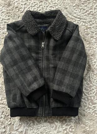 Теплая куртка на мальчика, куртка бомпер, демисезонная куртка