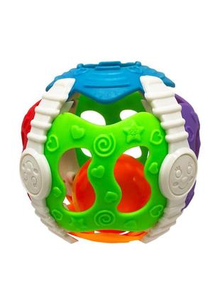 Погремушка детская с колокольчиком 801-4d в виде шара