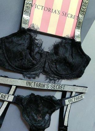Пояс victoria's secret very sexy shine strap garter belt
