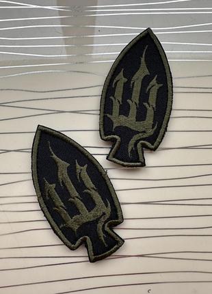 Патч «шиш» олива на липучці