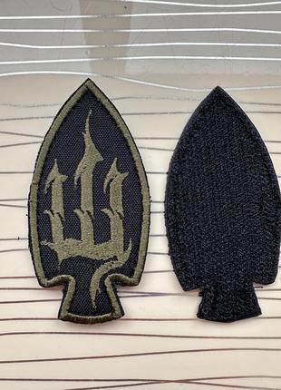 Патч «шиш» олива на липучці