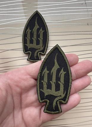 Патч «шиш» олива на липучці