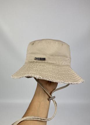 Панама jacquemus le bob artichaut baige оригинал бежевая