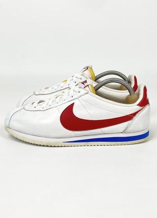 Кроссовки nike classic cortez qs forrest gamp 2015 men's 724262-184 оригинал размер 42.5 белые кожаные