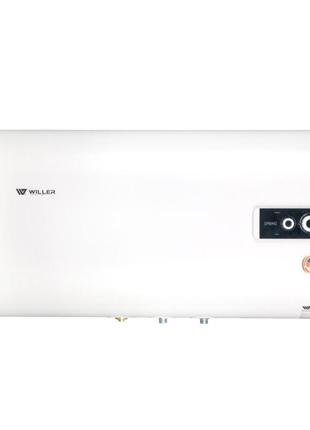 Водонагрівач горизонтальний willer eh50r spring, 50 л. горизонтальний, мокрий тен, плоский (зменшена