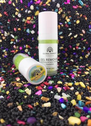 Ремувер для зняття нарощених вій remove gel диня