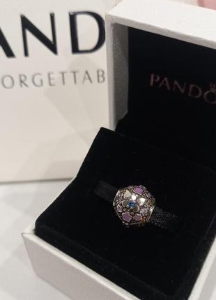 Срібний шарм (бусіна) pandora "метелик" пандора подарок для жінки