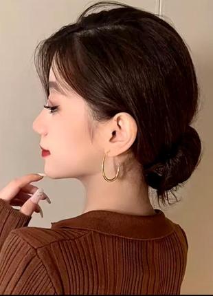 Серьги золотистые 4