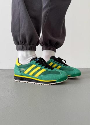 Adidas sl 72 rs green, кросівки чоловічі адідас, жіночі кросівки адідас зелені6 фото