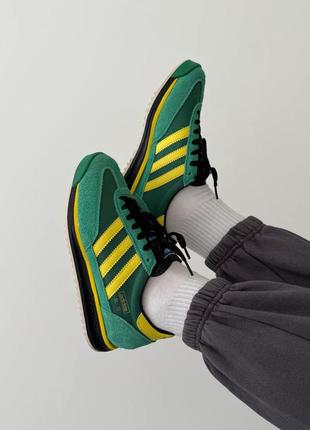 Adidas sl 72 rs green, кросівки чоловічі адідас, жіночі кросівки адідас зелені7 фото