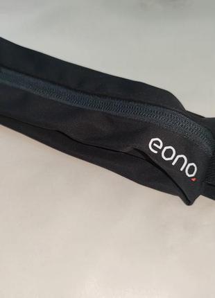Спортивная поясная сумка ремень пояс для бега для денег бананка eono черная5 фото