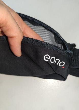 Спортивная поясная сумка ремень пояс для бега для денег бананка eono черная7 фото