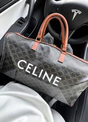 Велика дорожня сумка в стилі celine