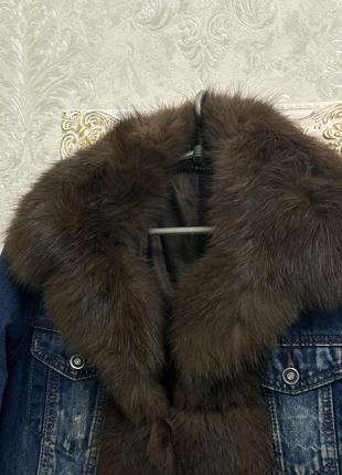 Джинсова куртка парка zara