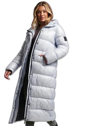 Шикарный пуховик премиум бренда superdry, оригинал