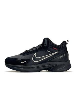 Зимние ботинки nike zoom pegasus black fur