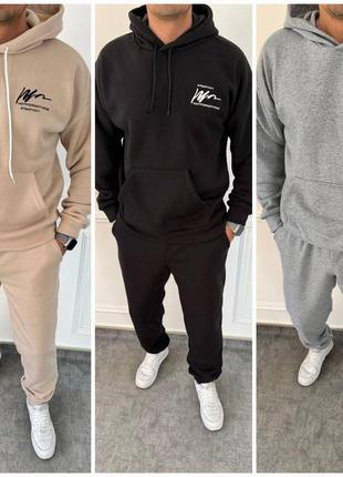 Теплые мужские спортивные костюмы на флисе