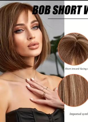Элегантный парик боб каре