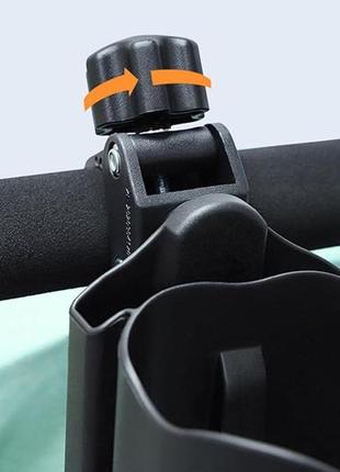 Подстаканник для коляски с отсеком под телефон flexyhold, черный