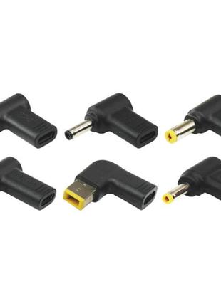 Набор адаптеров для ноутбука xilence usb-c notebook charger adapter tips 6 шт (xm022)