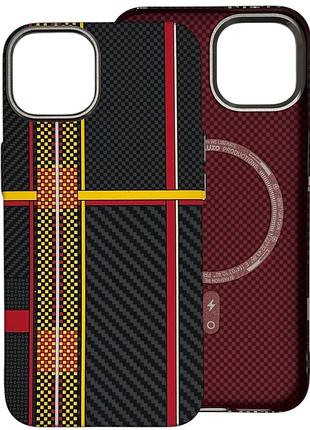 Carbon case з magsafe від бренду luxo iphone 14 pro