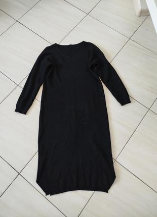 Платье вязаное миди тепло